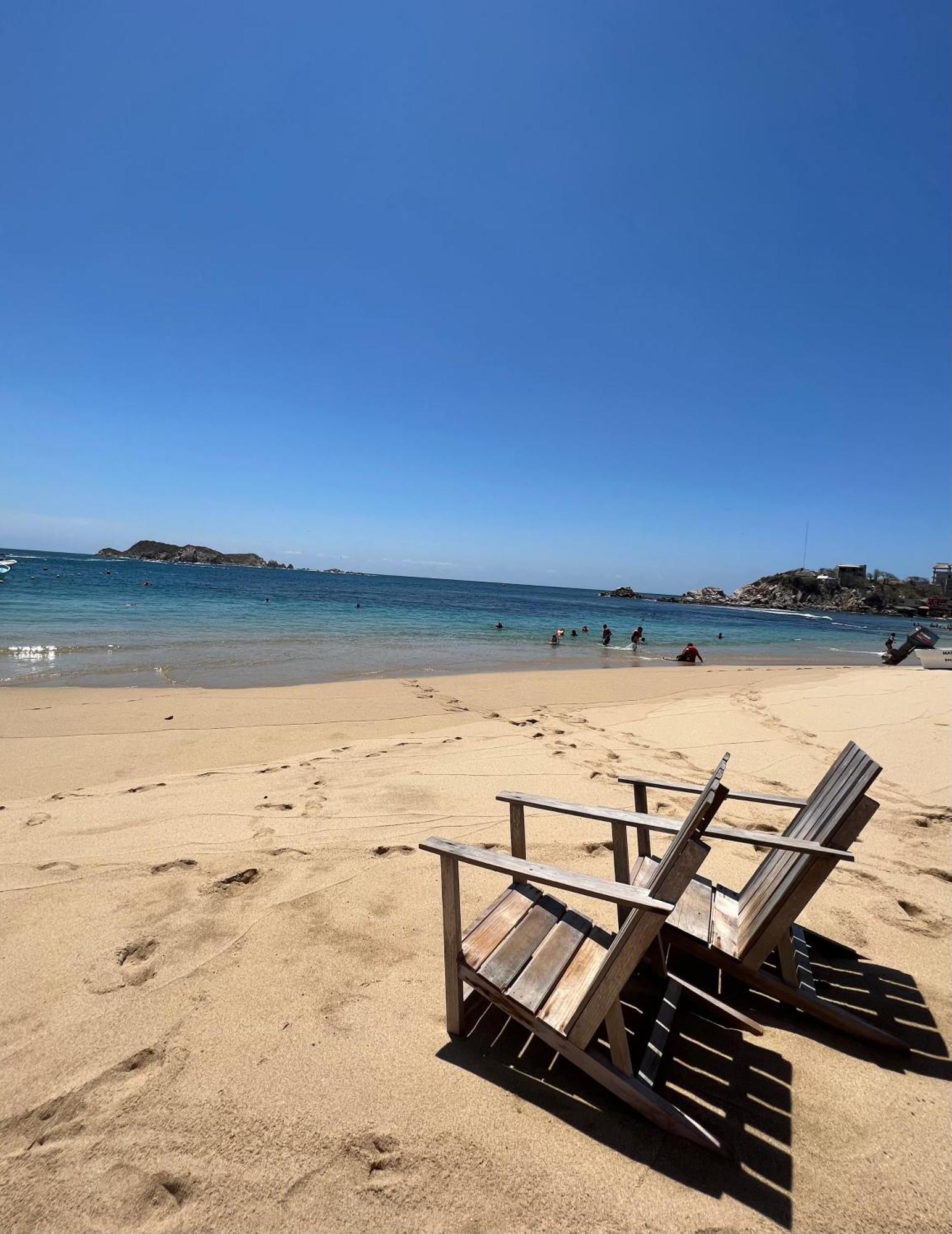 Agua Azul La Villa Santa Cruz Huatulco Bagian luar foto